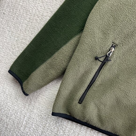 VTG Mountain Equipment Co-op Polar Fleece Zip Up Retro 90s Forest Green Wom XL - Picture 6 of 16